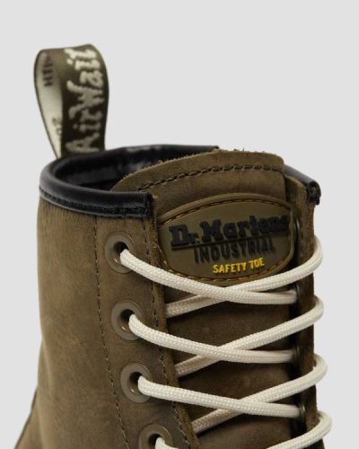 Botas De Seguridad Dr Martens Maple Zipper Steel Toe Para Mujer DR2502N